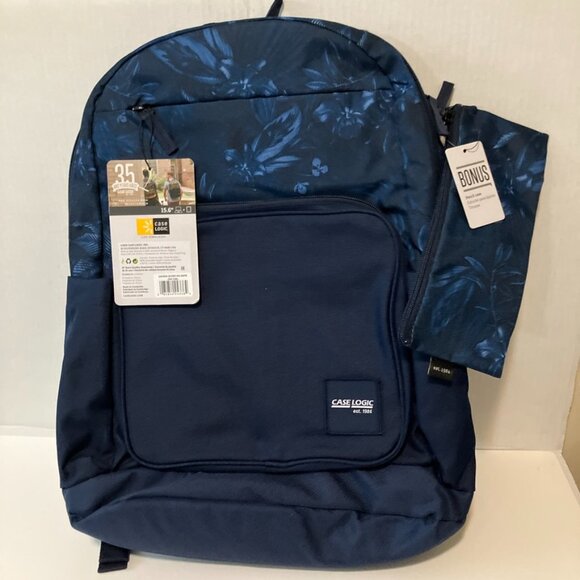 Case Logic Backpack 15.6" Laptop 10" Tablet New with Tags Black - Picture 2 of 6